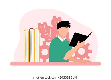 World Book Day Flat Design Illustration