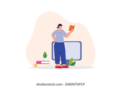 World Book Day Flat Design Illustration