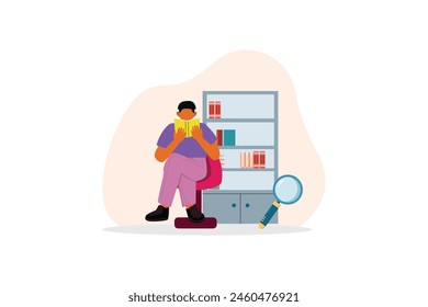 Día Mundial del Libro Ilustración de diseño plano