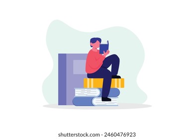 World Book Day Flat Design Illustration