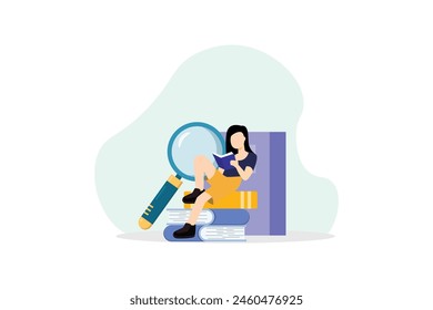 World Book Day Flat Design Illustration