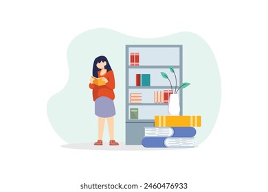 Día Mundial del Libro Ilustración de diseño plano