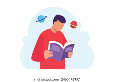 World Book Day Flat Design Illustration