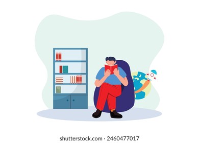 World Book Day Flat Design Illustration