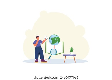 Día Mundial del Libro Ilustración de diseño plano