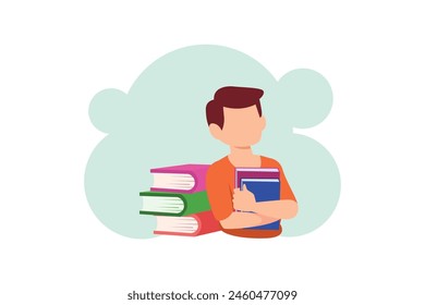 World Book Day Flat Design Illustration