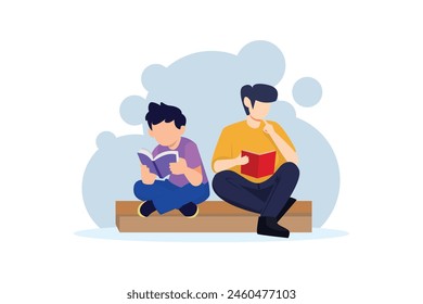 World Book Day Flat Design Illustration
