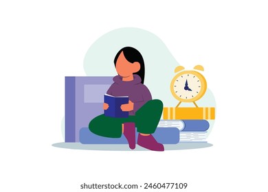 World Book Day Flat Design Illustration
