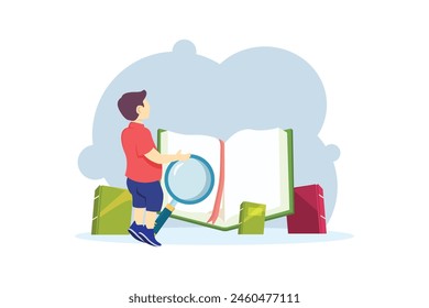 World Book Day Flat Design Illustration