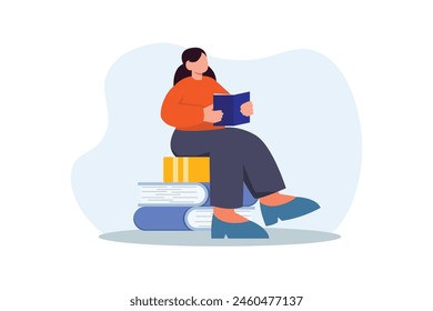 World Book Day Flat Design Illustration
