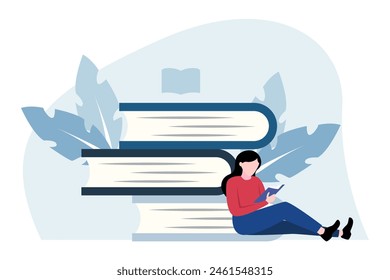 World Book Day Flat Design Illustration