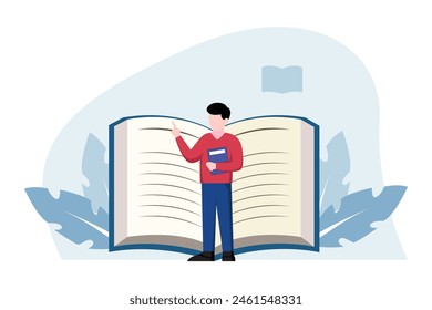 World Book Day Flat Design Illustration