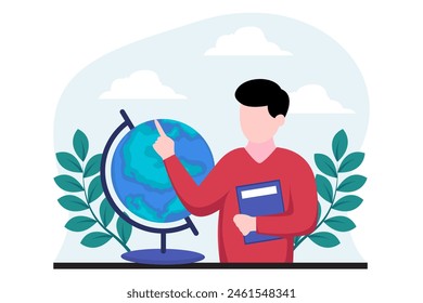 World Book Day Flat Design Illustration