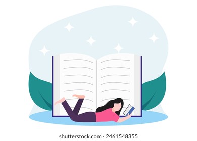 World Book Day Flat Design Illustration
