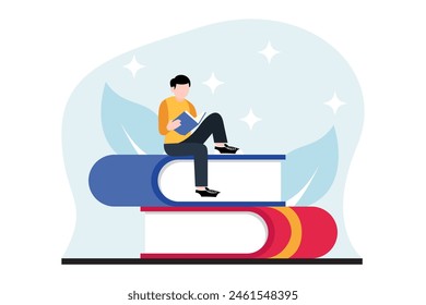 World Book Day Flat Design Illustration