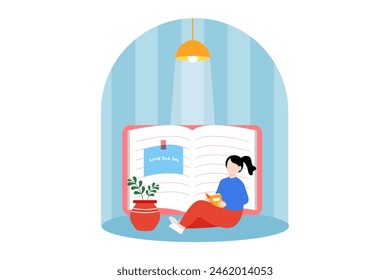 World Book Day Flat Design Illustration - Powered by Shutterstock - Get 15% off with code: PIKWIZARD15
