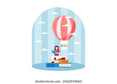 World Book Day Flat Design Illustration