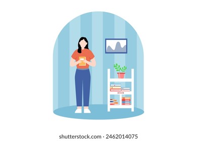 World Book Day Flat Design Illustration