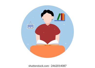 World Book Day Flat Design Illustration