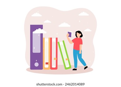 World Book Day Flat Design Illustration
