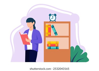 World Book Day Flat Design Illustration