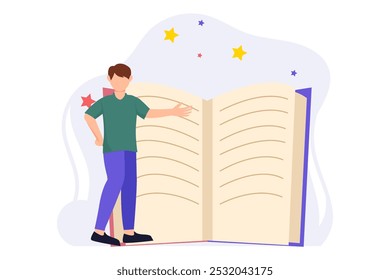 World Book Day Flat Design Illustration