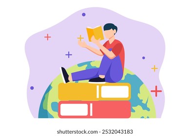 World Book Day Flat Design Illustration