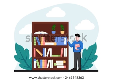World Book Day Flat Design Illustration