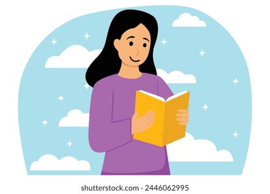 World Book Day Flat Illustration