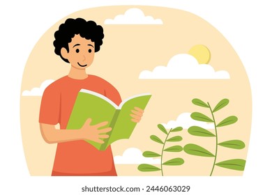 World Book Day Flat Illustration