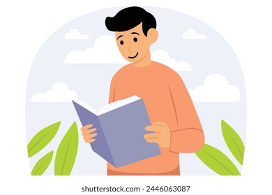 World Book Day Flat Illustration