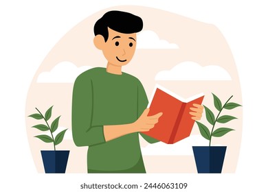 World Book Day Flat Illustration