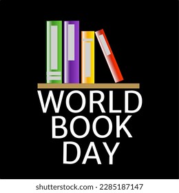 World Book day greeting vector 