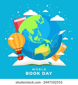 World Book Day illustration vector background. Vector eps 10