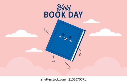 Illustrationsvektor für den Buchtag. Buchtagsvektor.