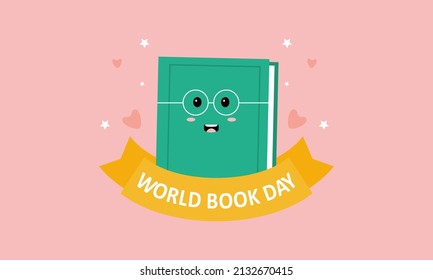 world book day illustraton vector. book day vector.