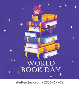 World Book Day illustraton vector