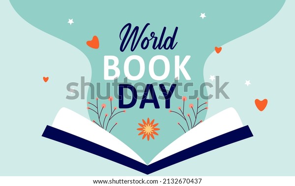 world book\
day illustraton vector. book day\
vector.