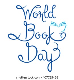 World Book Day Lettering, Back to school, Educational, Stationery, Children, Supplies, Educational Subject