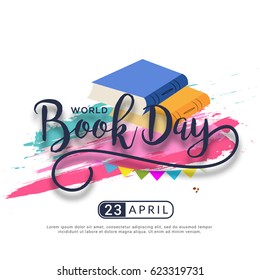 World Book Day Poster Or Banner Background.