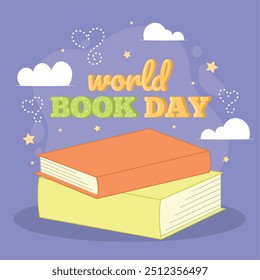 World book day poster Vector