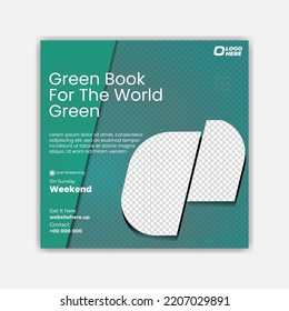 World book day Book Review Events Social Media Posts Template