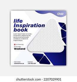 World book day Book Review Events Social Media Posts Template