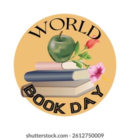 World Book Day Sign and Badge Vector