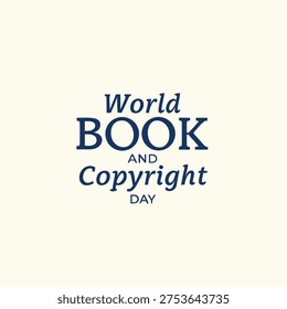 World Book Day Typography Vector