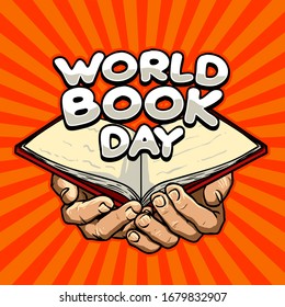 ilustración vectorial del día mundial del libro