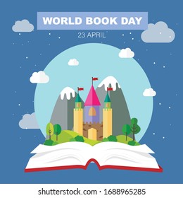 World book day. Vector illustration