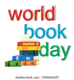 World Book Day. Vector illustration for poster, poster, postcard.