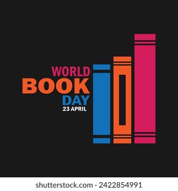 World Book Day. Vector Illustration. 23 April. Suitable for greeting card, poster and banner.