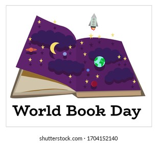 World Book Day.This is about the celebration of the annual event
of the International Day of the book.
Can be used for journals, posters, banners. Vector white background isolated.